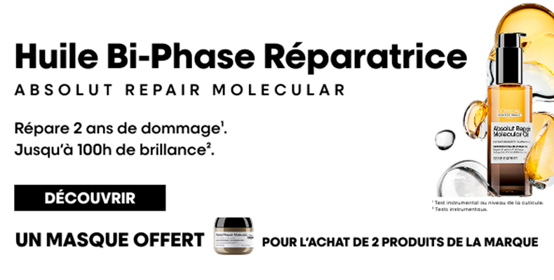 Encart huile bi phase L'oréal Pro